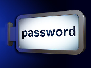 Image showing Privacy concept: Password on billboard background