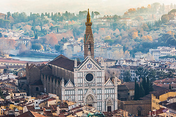 Image showing Basilica of Santa Croce (Basilica of the Holy Cross), Florence, 