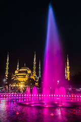 Image showing Sultan Ahmed Mosque (the Blue Mosque), Istanbul, Turkey