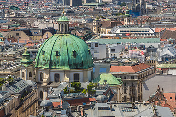 Image showing Panorama of Vienna from St. Stephen's Cathedral