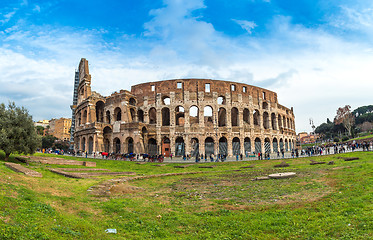 Image showing The Iconic, the legendary Coliseum of Rome, Italy