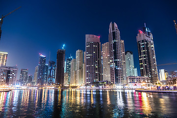 Image showing Dubai Marina cityscape, UAE