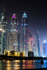 Image showing Dubai Marina cityscape, UAE