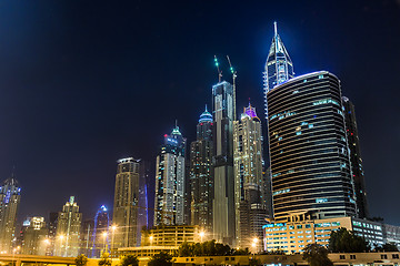 Image showing Dubai Marina cityscape, UAE