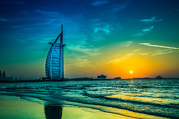 Image showing Burj Al Arab is a luxury 5 stars hotel