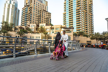 Image showing Dubai Marina cityscape, UAE