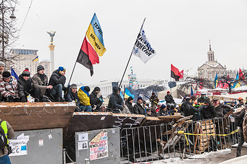 Image showing Protest on Euromaydan in Kiev against the president Yanukovych