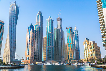 Image showing Dubai Marina cityscape, UAE