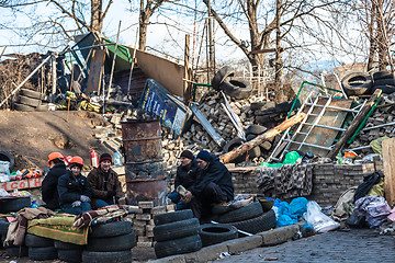 Image showing Ukrainian revolution, Euromaidan after an attack by government f