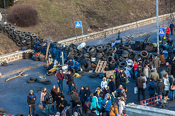 Image showing Ukrainian revolution, Euromaidan after an attack by government f