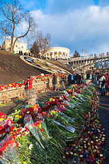 Image showing Ukrainian revolution, Euromaidan after an attack by government f