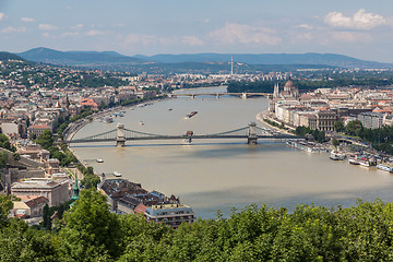 Image showing View of a building of the Hungarian parliament