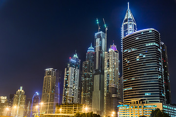 Image showing Dubai Marina cityscape, UAE