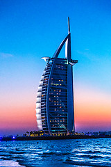 Image showing Burj Al Arab is a luxury 5 stars hotel