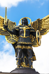 Image showing Monument of Angel in Kiev, independence square