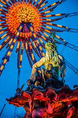 Image showing Berlin shines in a festive blaze of lights in the period before 