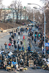 Image showing Ukrainian revolution, Euromaidan after an attack by government f