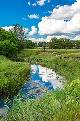 Image showing Summer landscape with river