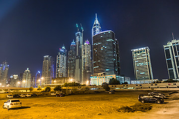 Image showing Dubai Marina cityscape, UAE