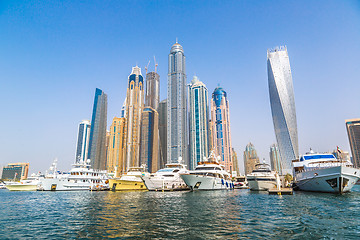 Image showing Dubai Marina cityscape, UAE