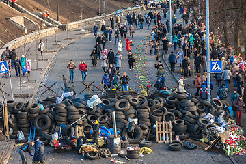 Image showing Ukrainian revolution, Euromaidan after an attack by government f