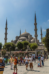 Image showing The Blue Mosque, (Sultanahmet Camii), Istanbul, Turkey