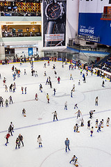 Image showing The ice rink of the Dubai Mall