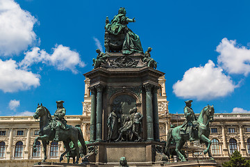 Image showing Monument of the famous monarch Maria Theresia of Habsburg(Vienna