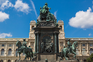 Image showing Monument of the famous monarch Maria Theresia of Habsburg(Vienna