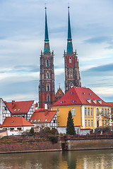 Image showing Wroclaw old city panorama