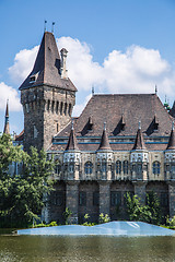 Image showing The Vajdahunyad castle, Budapest main city park