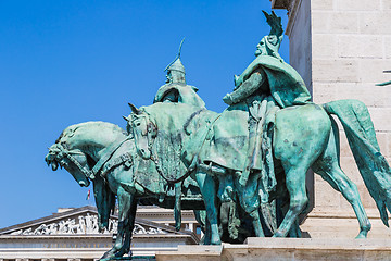 Image showing Hungary, Budapest Heroes' Square in the summer on a sunny day