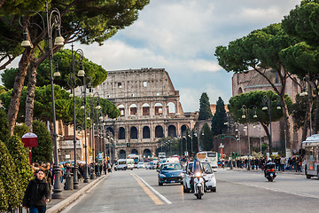 Image showing The Iconic, the legendary Coliseum of Rome, Italy