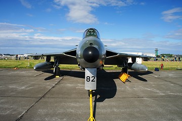 Image showing Nose view of Hawker Hunter