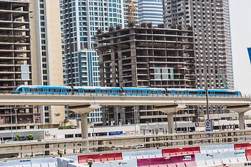 Image showing Dubai Marina Metro Station, United Arab Emirates