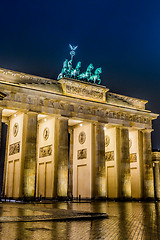 Image showing Brandenburg Gate in Berlin - Germany