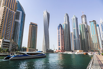 Image showing Dubai Marina cityscape, UAE