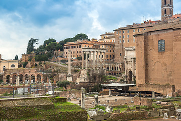 Image showing Roman ruins in Rome.