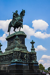 Image showing Equestrian Statue of King John of Saxony  in Dresden, Germany