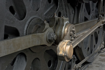 Image showing Steam Train Wheel Engineering