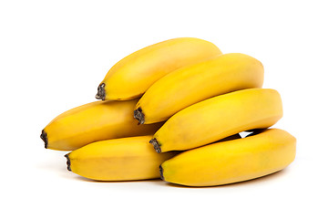 Image showing A bunch of bananas isolated