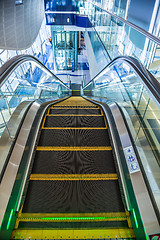 Image showing Automatic Stairs at Dubai Metro Station