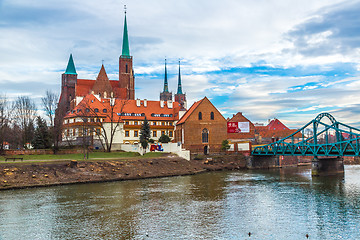 Image showing Wroclaw old city panorama