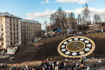 Image showing Ukrainian revolution, Euromaidan after an attack by government f