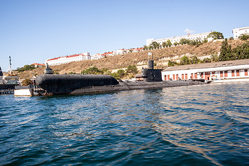 Image showing Russian warship in the Bay, Sevastopol, Crimea