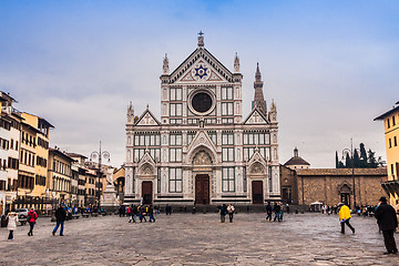 Image showing The Basilica di Santa Croce famous Franciscan church on Florence