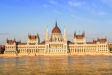 Image showing Chain Bridge and Hungarian Parliament, Budapest, Hungary