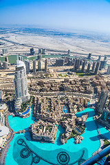 Image showing Dubai downtown. East, United Arab Emirates architecture