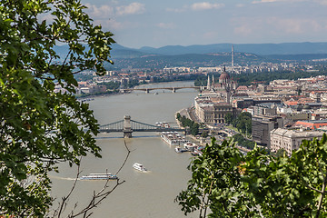 Image showing View of a building of the Hungarian parliament