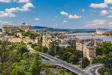 Image showing Budapest Royal Palace morning view.